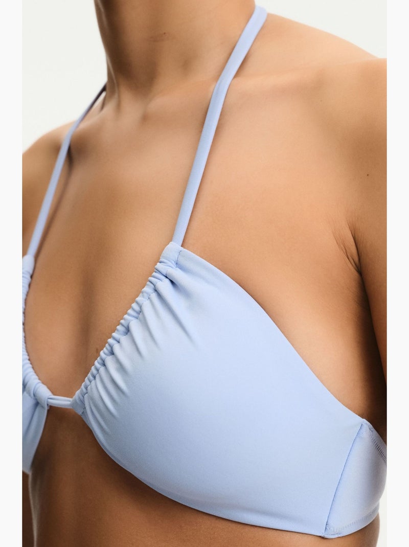 Top de bikini con escote en v invertido penti Azul cielo - Kiabi