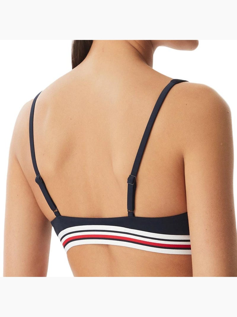 Top de bikini de rayas para mujer tommy hilfiger Azul marino - Kiabi