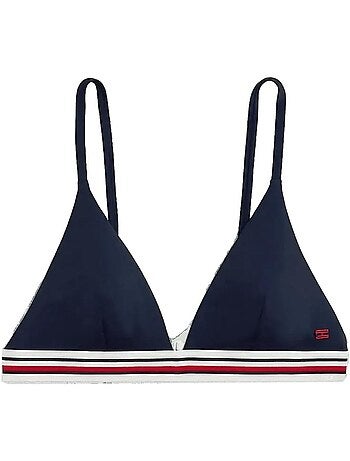 Top de bikini de triángulo tommy hilfiger para mujer