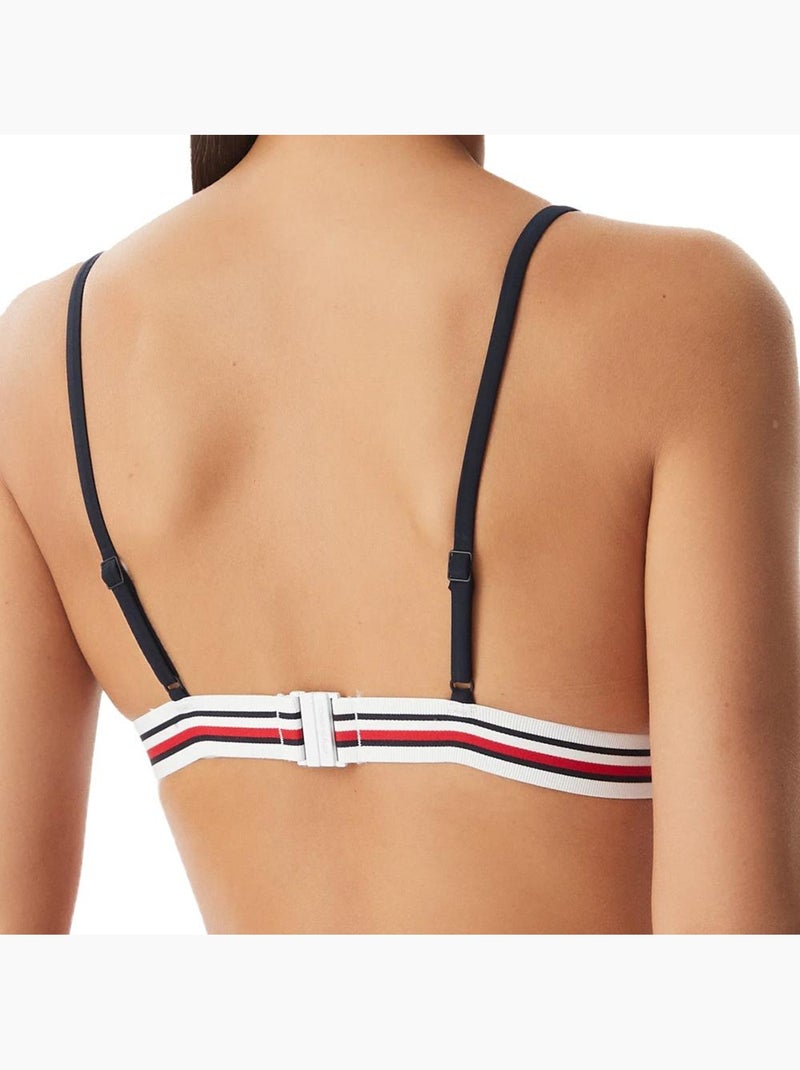 Top de bikini de triángulo tommy hilfiger para mujer Azul marino - Kiabi