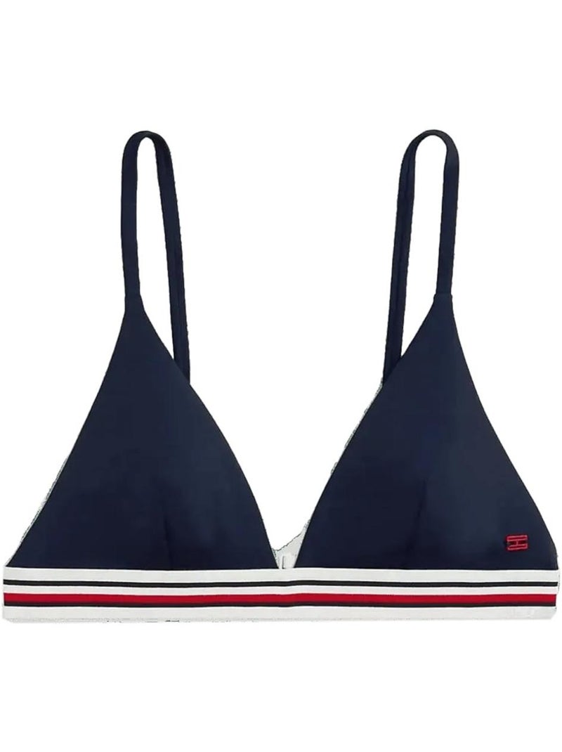 Top de bikini de triángulo tommy hilfiger para mujer Azul marino - Kiabi