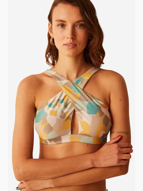 Top de bikini halter merry estampado penti - Kiabi