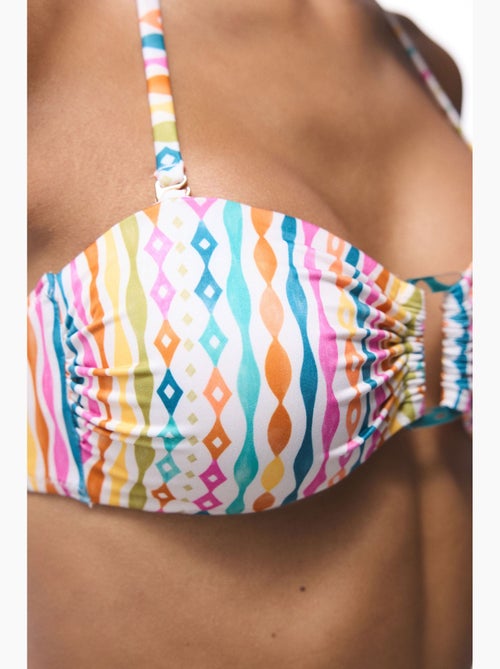 Top de bikini mae a rayas sin tirantes penti - Kiabi