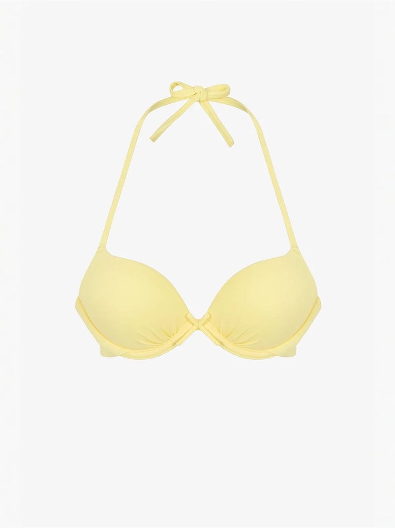 Top de bikini push para mujer penti Amarillo limón - Kiabi