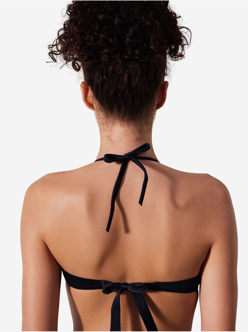 Top de bikini push up penti Negro - Kiabi