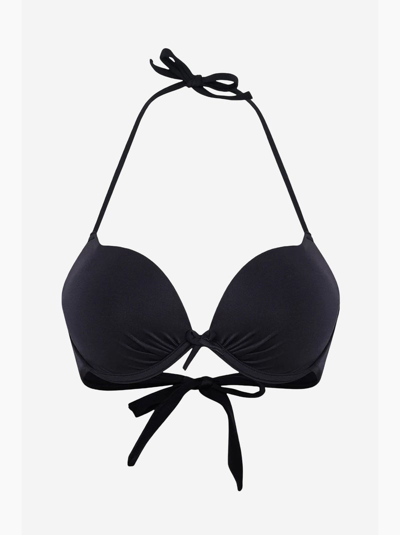 Top de bikini push up penti Negro - Kiabi