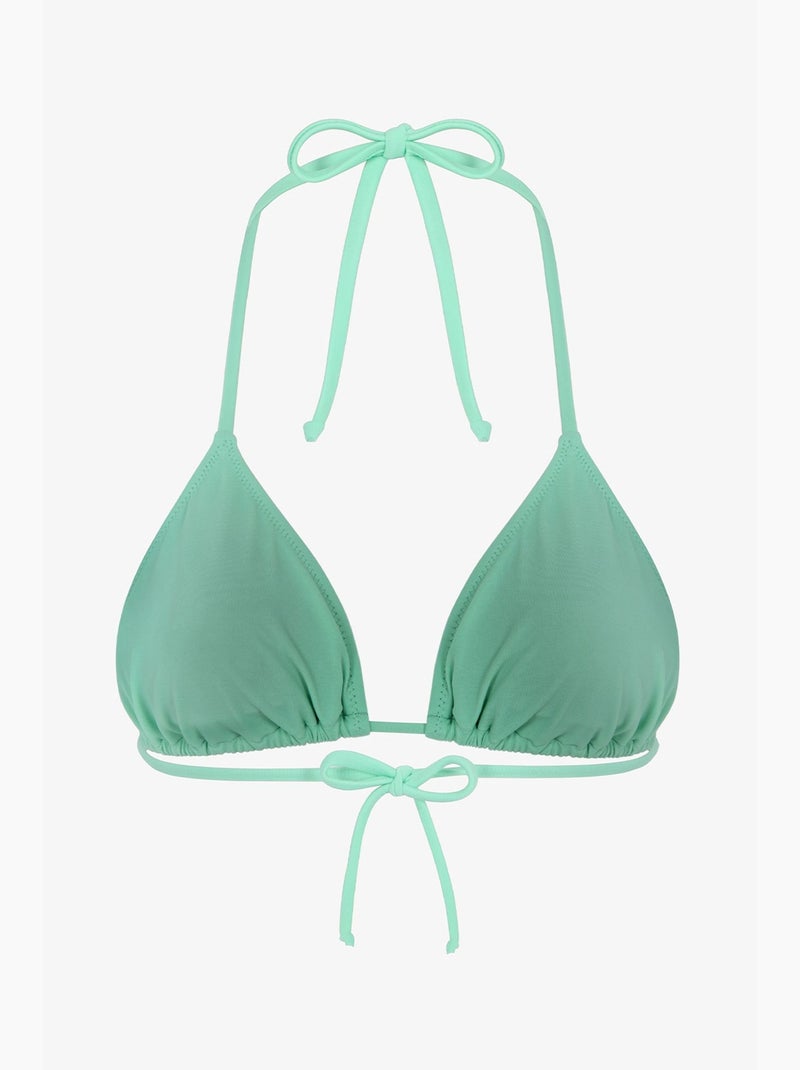 Top de bikini triángulo penti Verde menta - Kiabi