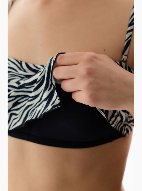 Top de bikini wild zebra scarf penti - Kiabi