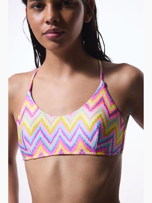 Top de bikini zigzag mujer penti - Kiabi