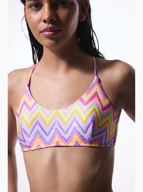 Top de bikini zigzag mujer penti - Kiabi