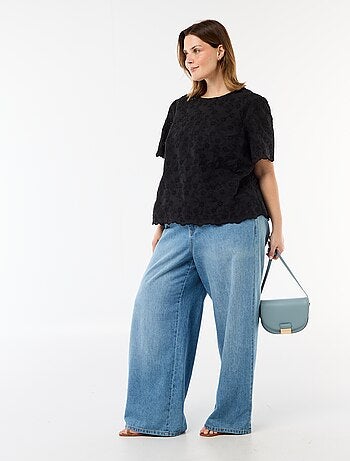 Top de bordado inglés