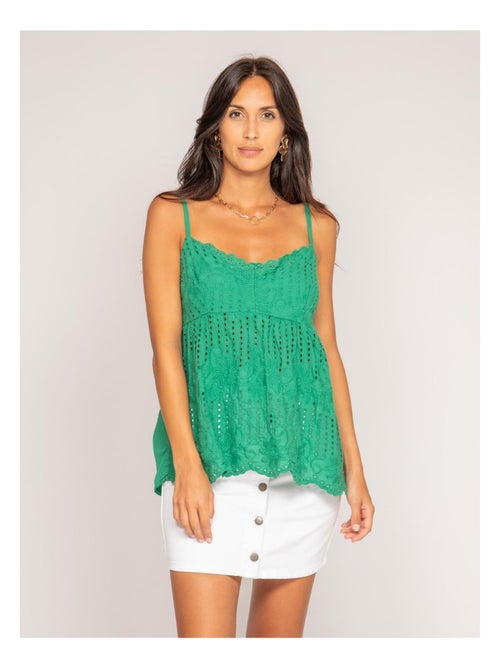 Top de broderie inglés FEVE - Kiabi Top de broderie inglés FEVE - Kiabi
