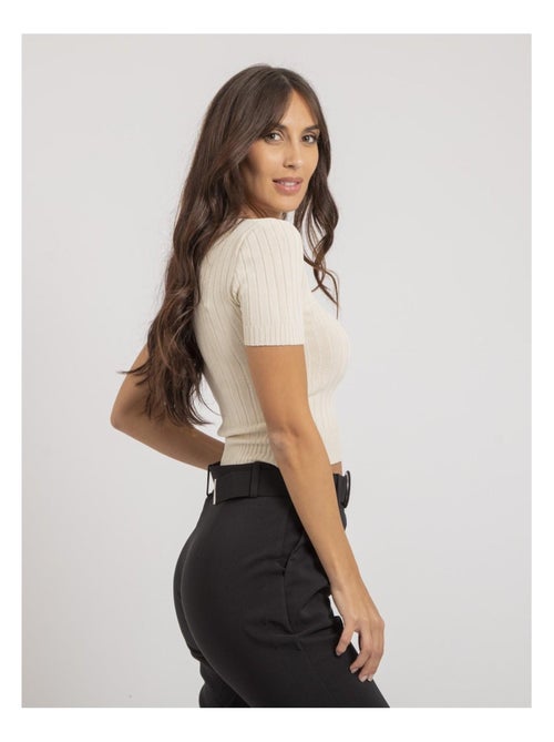 Top de canalé FLOYDE - Kiabi