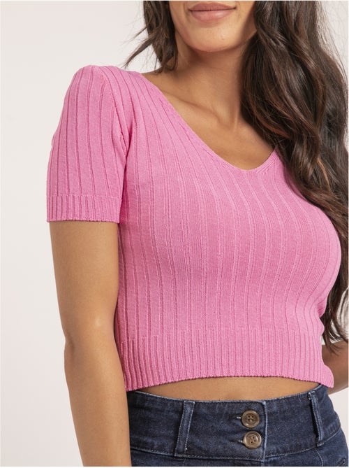 Top de canalé FLOYDE - Kiabi