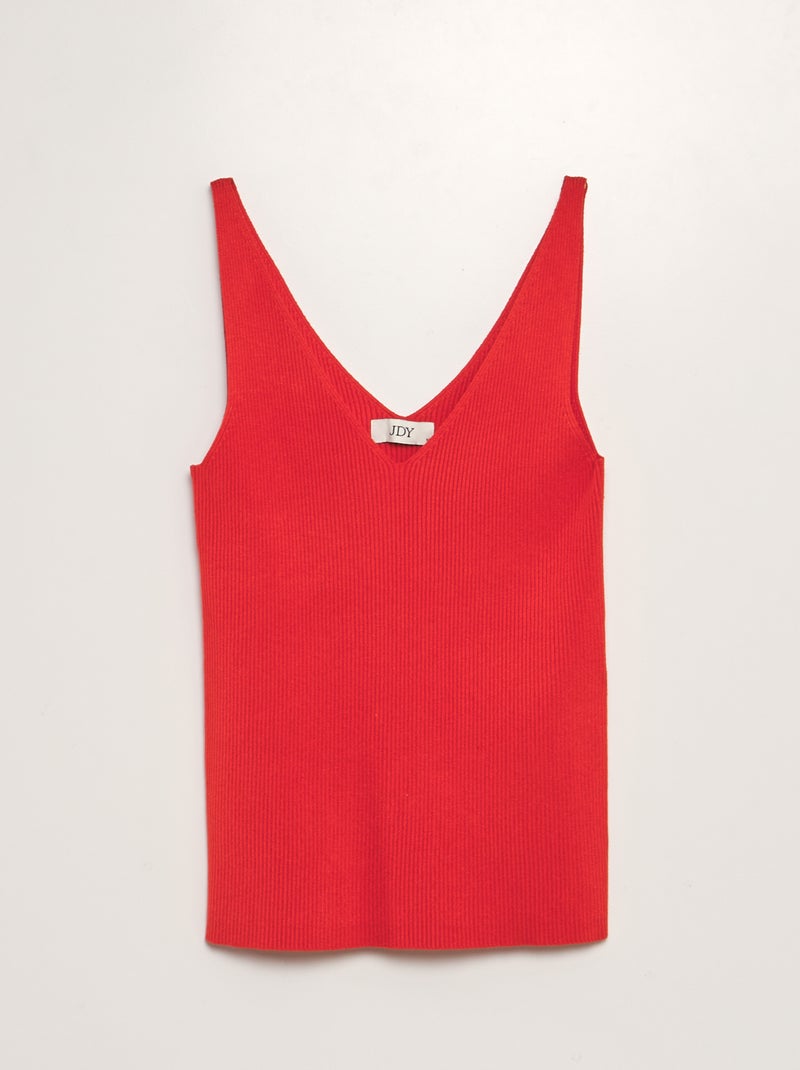 Top de canalé 'JDY' ROJO - Kiabi