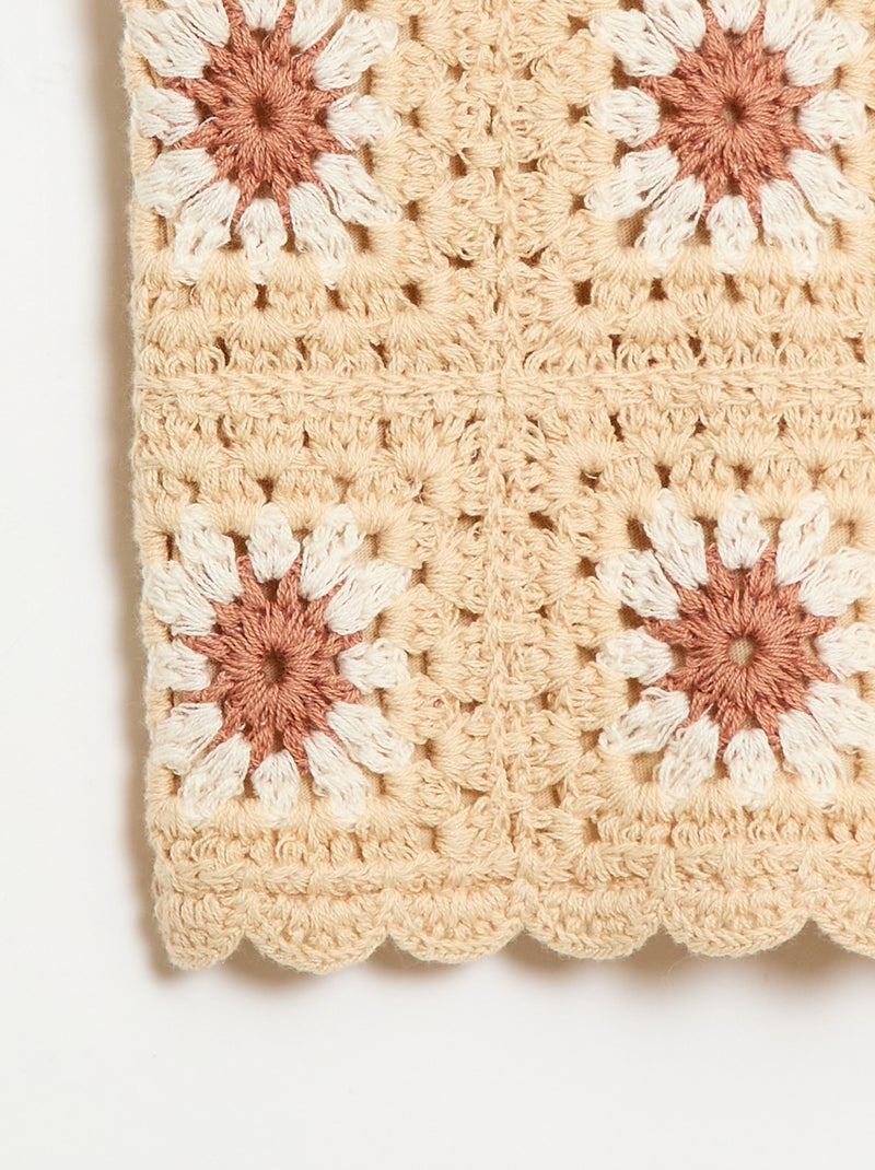 Top de croché Beige - Kiabi