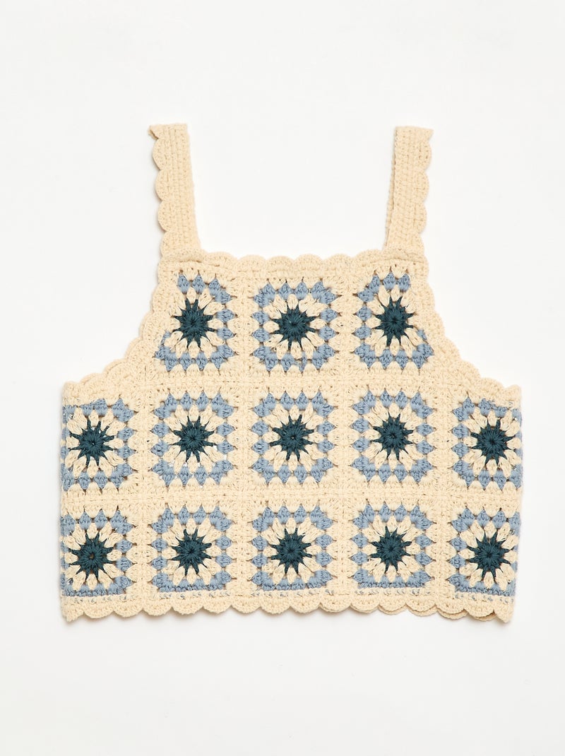 Top de croché Beige - Kiabi