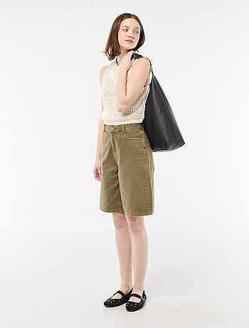 Top de croché calado con sisas amplias