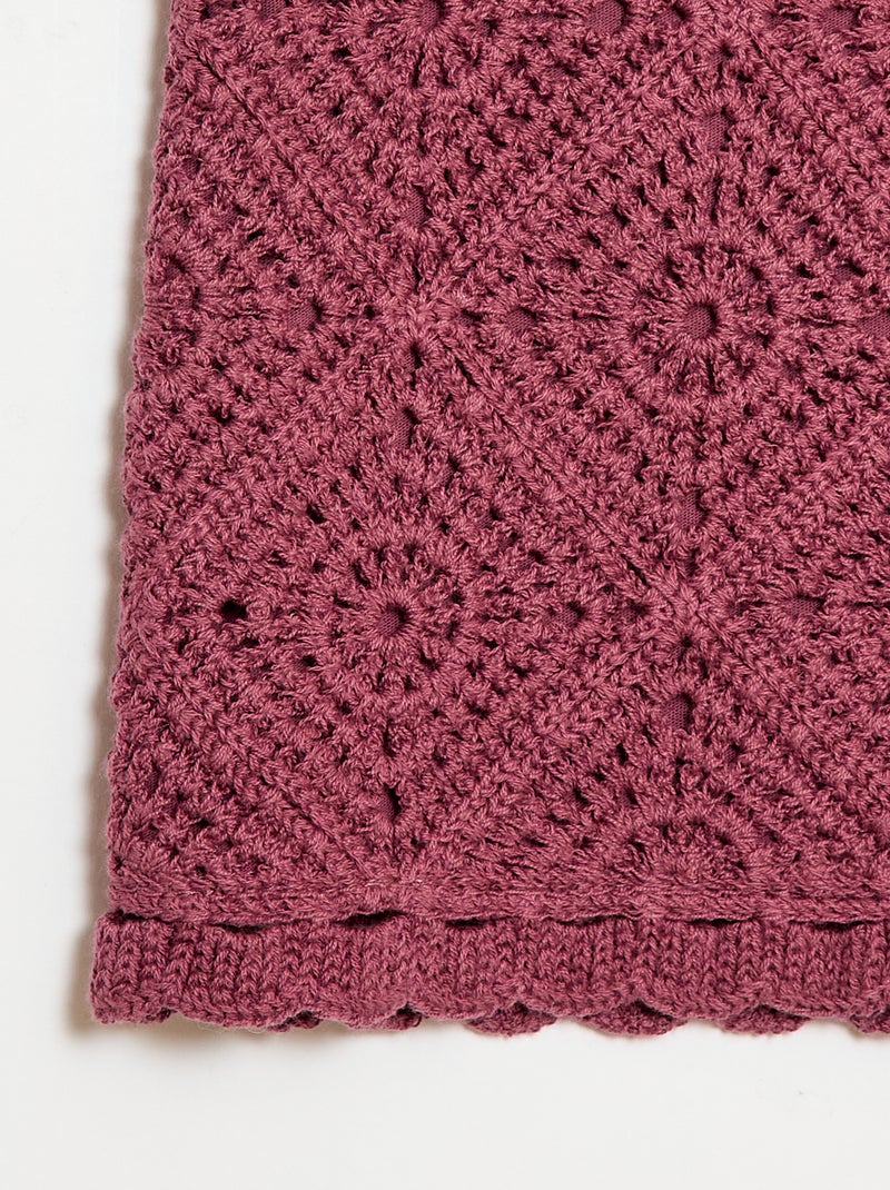 Top de croché liso Purpura - Kiabi