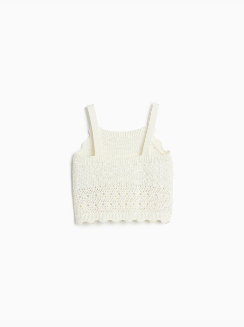Top de crochet, MO Fashion Blanco - Kiabi