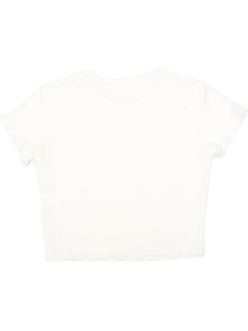 Top de cuello redondo - Kids Star Blanco - Kiabi