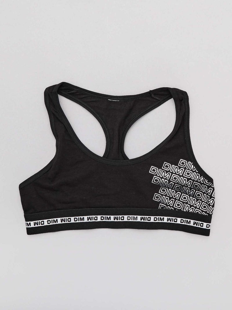 Top de deporte 'Dim Girl' negro - Kiabi