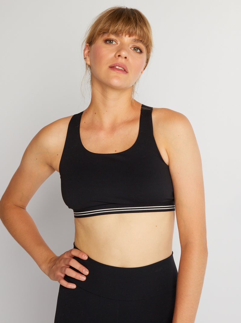 Top de deporte negro - Kiabi