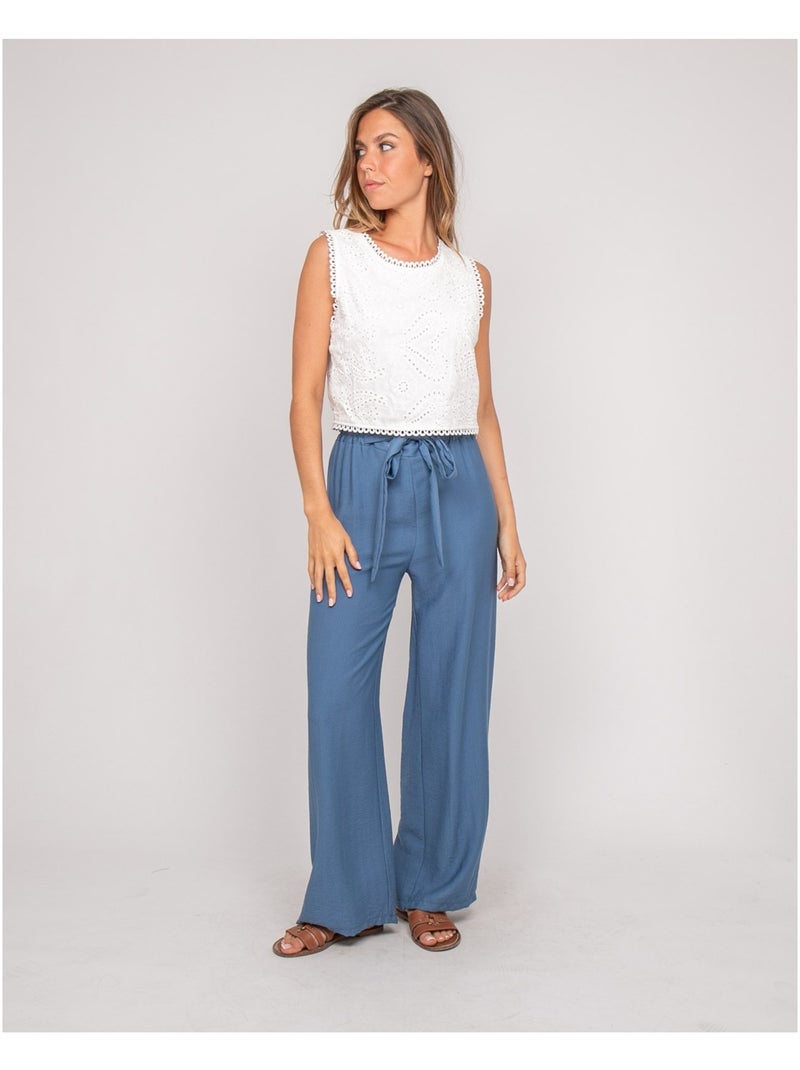 Top de encaje FAGATE Blanco - Kiabi