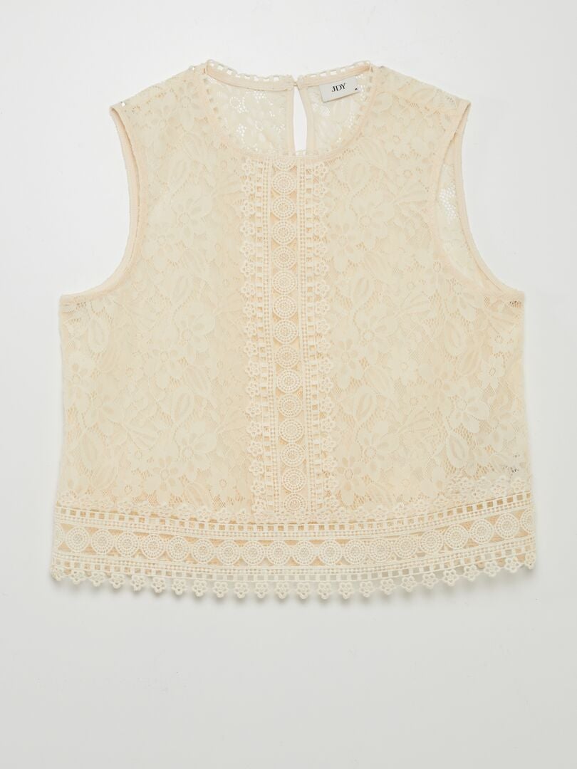 Top de encaje 'JDY' BEIGE - Kiabi