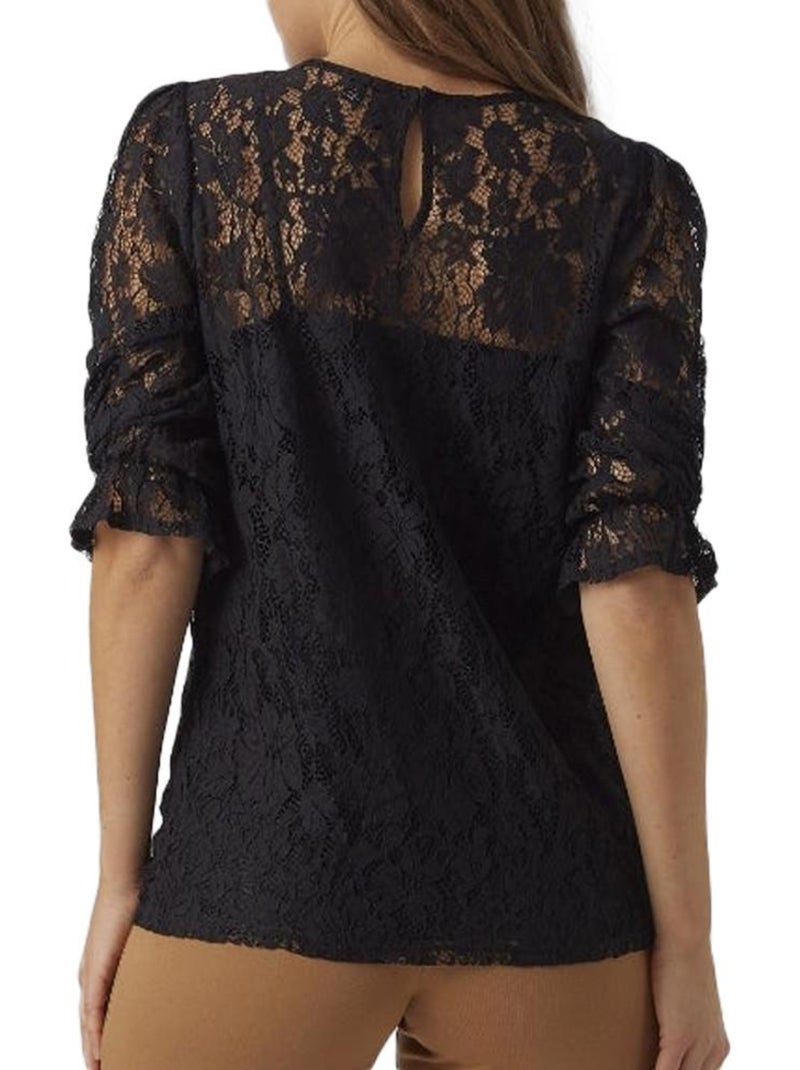 Top de Encaje Premamá Vero Moda Negro - Kiabi