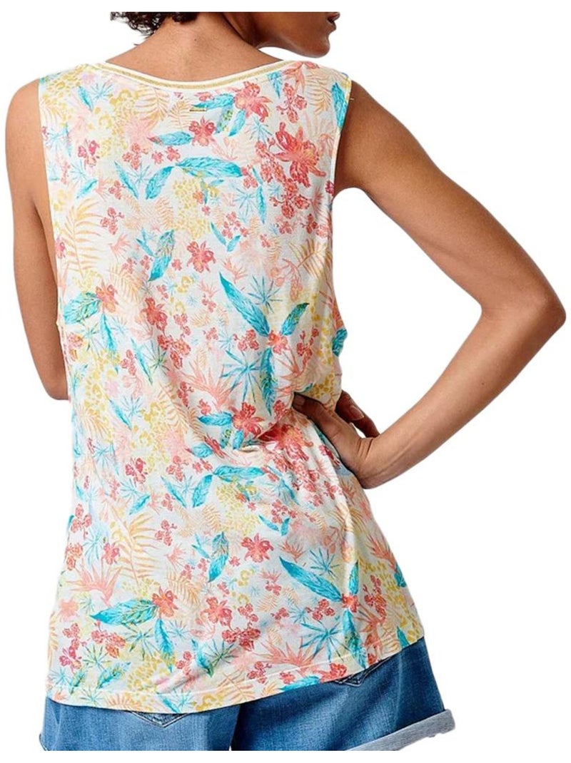 Top de Flores para Mujer Kaporal Blanco - Kiabi