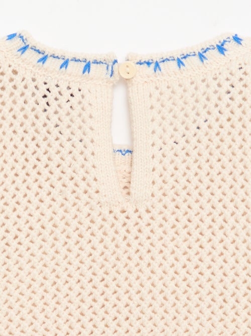 Top de ganchillo sin mangas - Kiabi