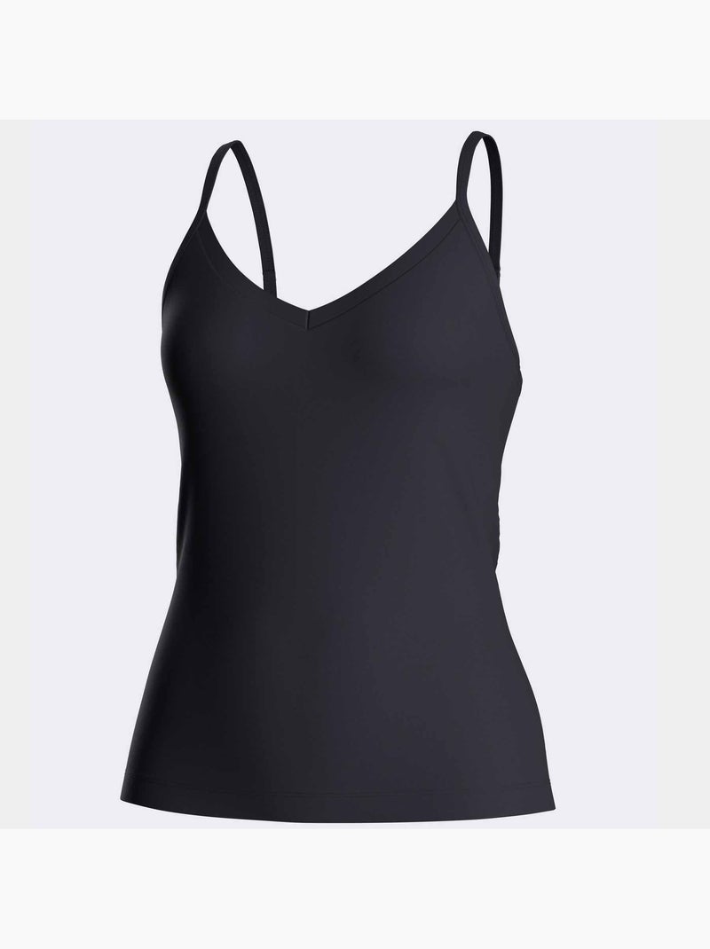 Top de lyocell con escote en v para mujer | Impetus Azul marino - Kiabi