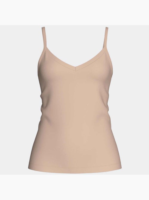 Top de lyocell con escote en v para mujer | Impetus - Kiabi