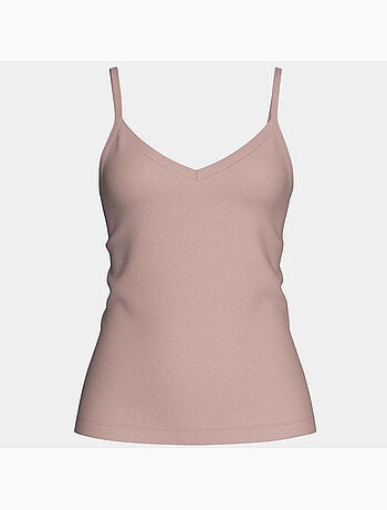 Top de lyocell con escote en v para mujer | Impetus