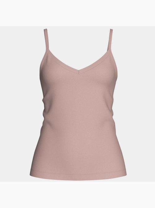 Top de lyocell con escote en v para mujer | Impetus - Kiabi