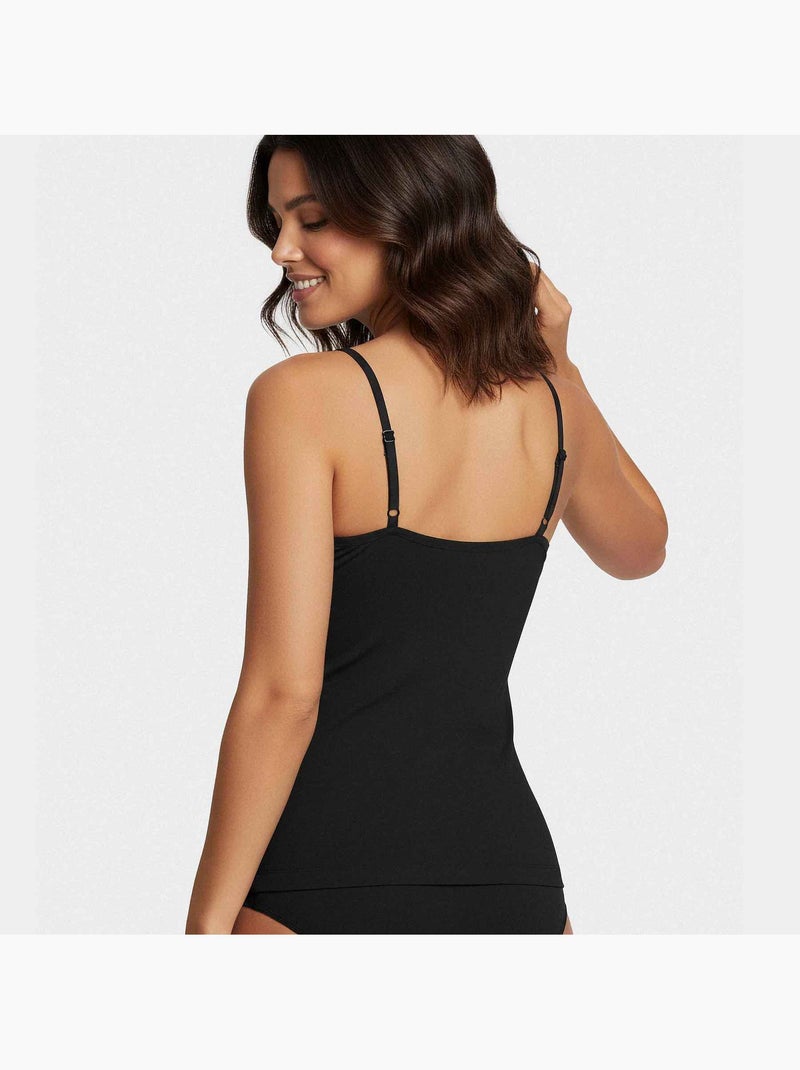 Top de lyocell con escote en v para mujer | Impetus Rosa viejo - Kiabi