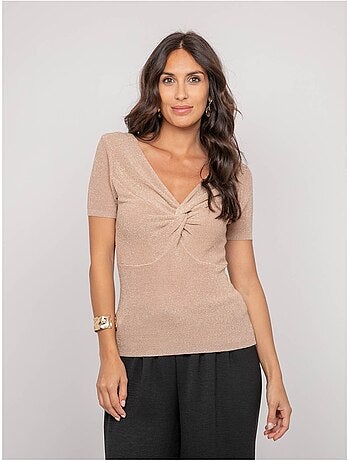 Top de manga corta lurex FEPALA
