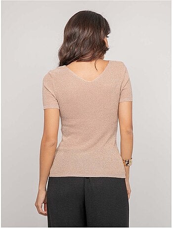 Top de manga corta lurex FEPALA