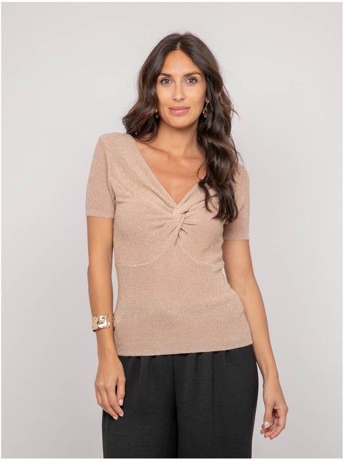 Top de manga corta lurex FEPALA - Kiabi Top de manga corta lurex FEPALA - Kiabi