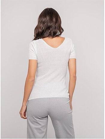 Top de manga corta lurex FEPALA