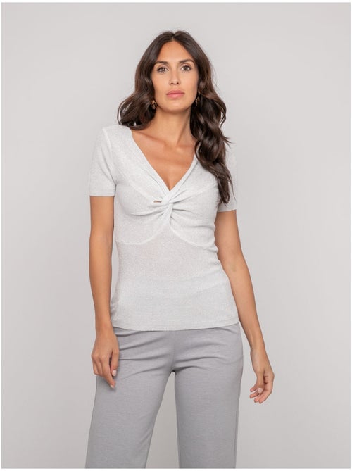 Top de manga corta lurex FEPALA - Kiabi Top de manga corta lurex FEPALA - Kiabi