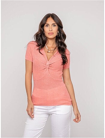 Top de manga corta lurex FEPALA