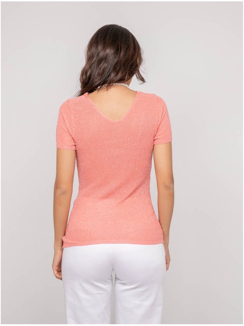 Top de manga corta lurex FEPALA - Kiabi Top de manga corta lurex FEPALA - Kiabi