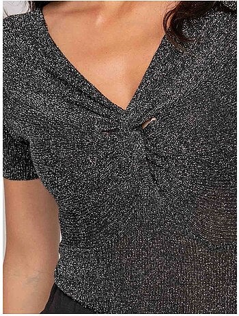 Top de manga corta lurex FEPALA