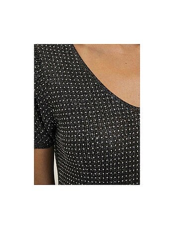 Top de manga corta lurex y strass FERALI