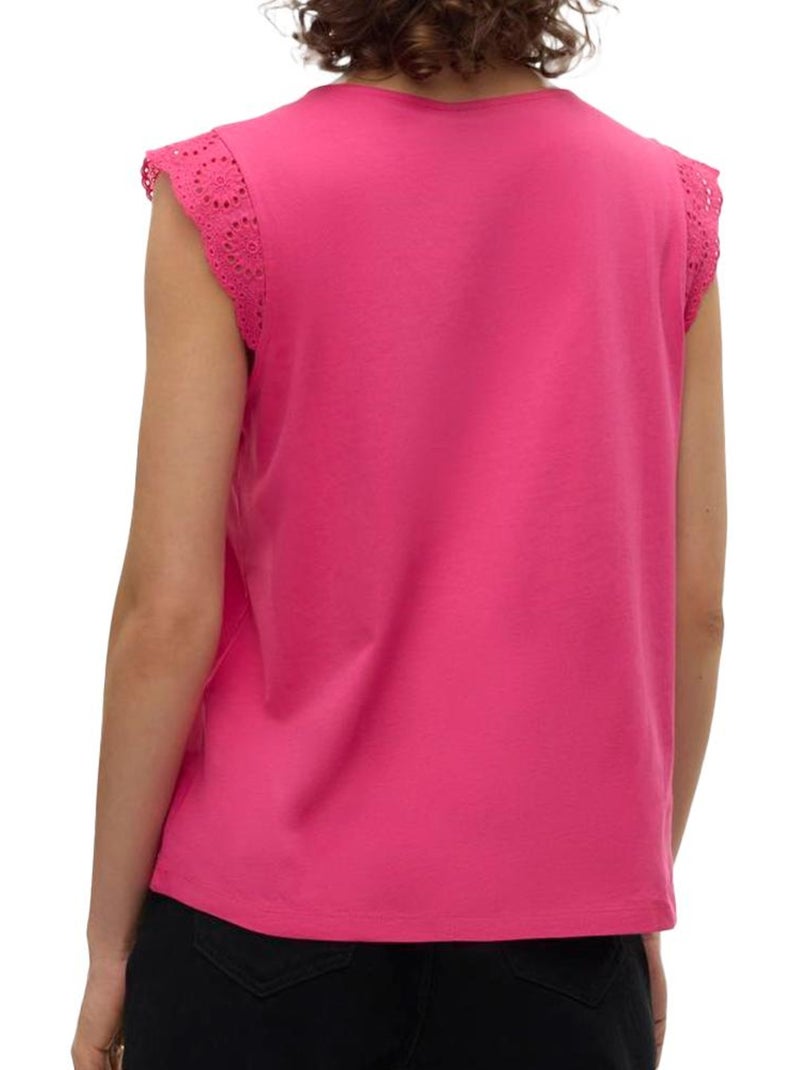 Top de mujer vero moda con fruncido - ideal para verano Rosa - Kiabi