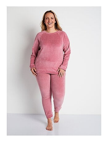 Top de pijama tipo sudadera de pana - Afibel