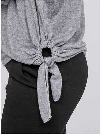Top de punto fino con lazada fenella