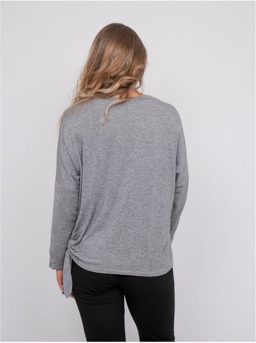 Top de punto fino con lazada fenella - Kiabi Top de punto fino con lazada fenella - Kiabi